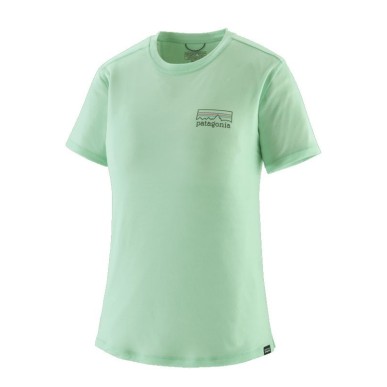 Patagonia Cap Cool Merino Blend Graphic Tee Femme rinsed green