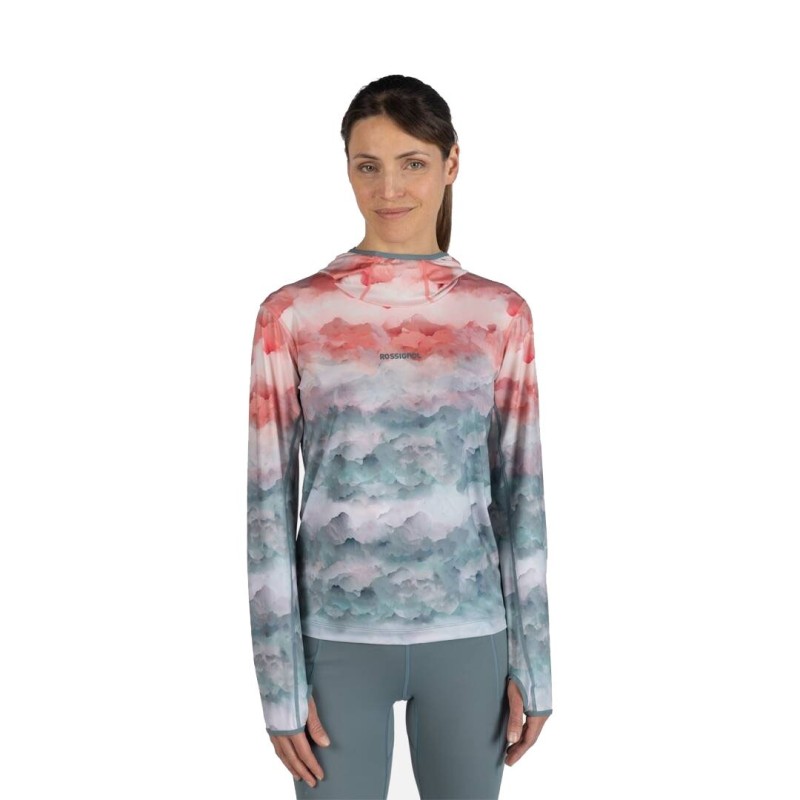 Rossignol Westweg Sun Hoodie Femme faded mountain Rossignol Westweg Sun Hoodie Femme faded mountain