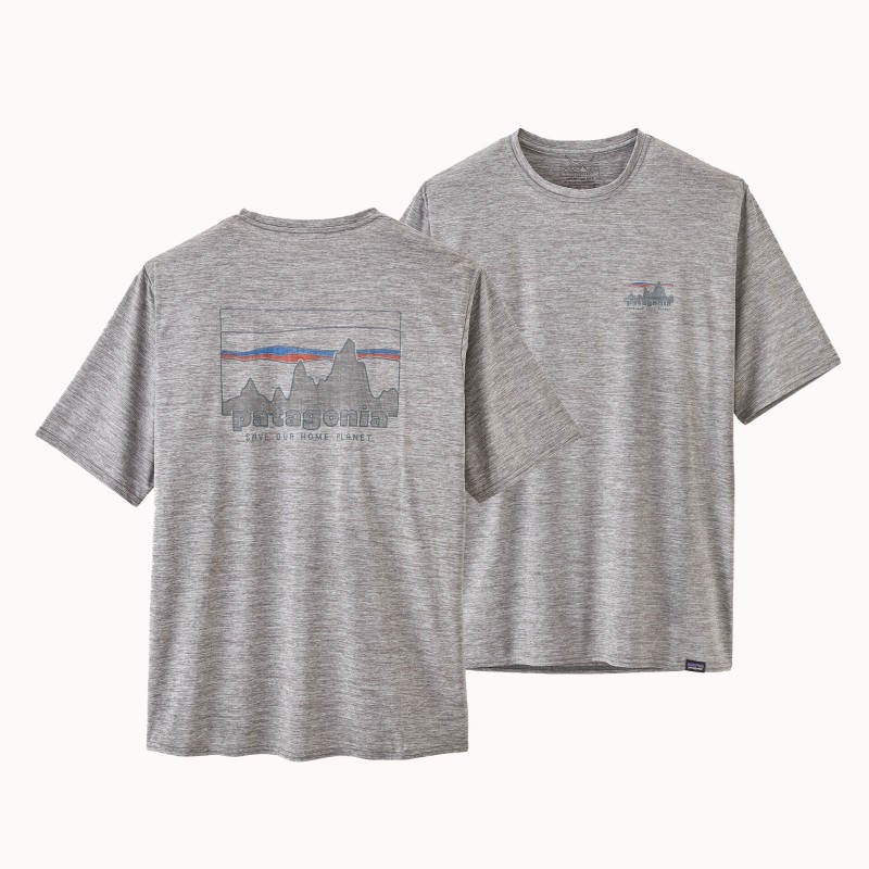 Patagonia Cap Cool Daily Graphic Tee feather grey Patagonia Cap Cool Daily Graphic Tee feather grey