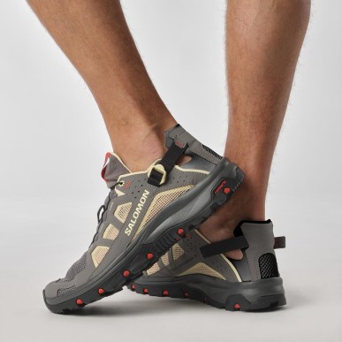 Salomon Techamphibian 5 pewter / moth / fiery red