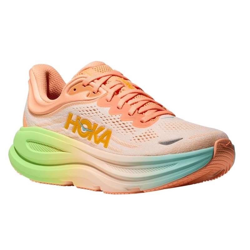 Hoka Bondi 9 Femme frost / pale tangerine
