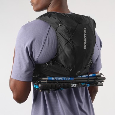 Salomon Advanced Skin 12 with flasks black