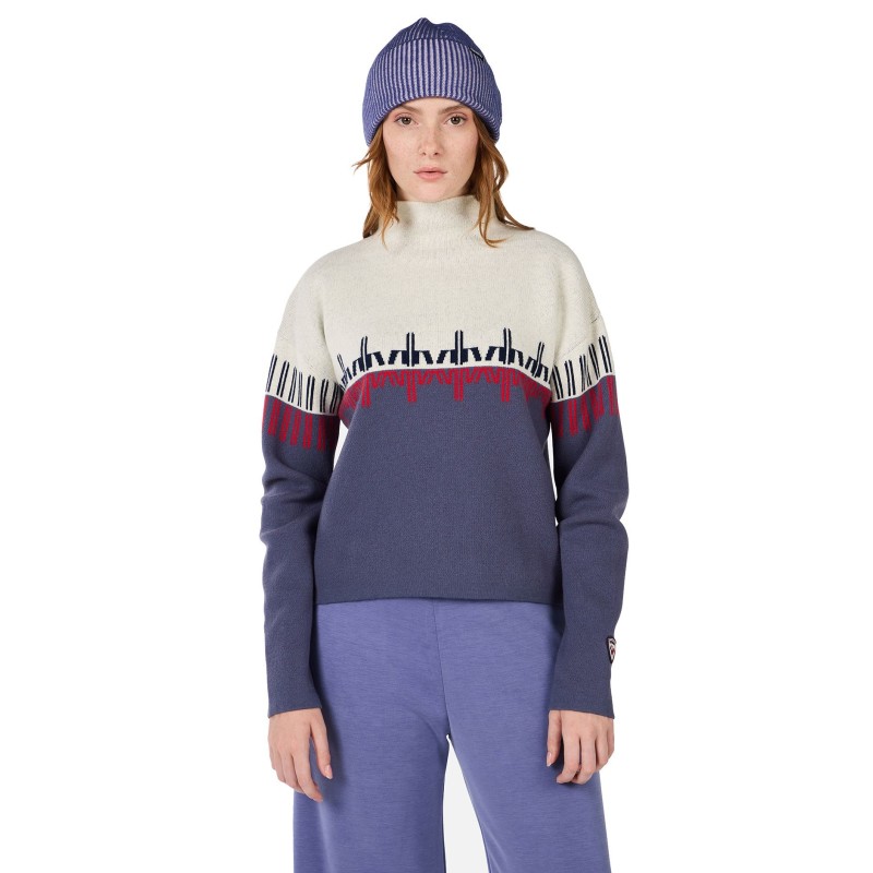 Rossignol Patterned TN Sweater Femme true night blue