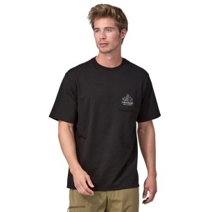 Patagonia Chouinard Crest Pocket Responsibili Tee ink black