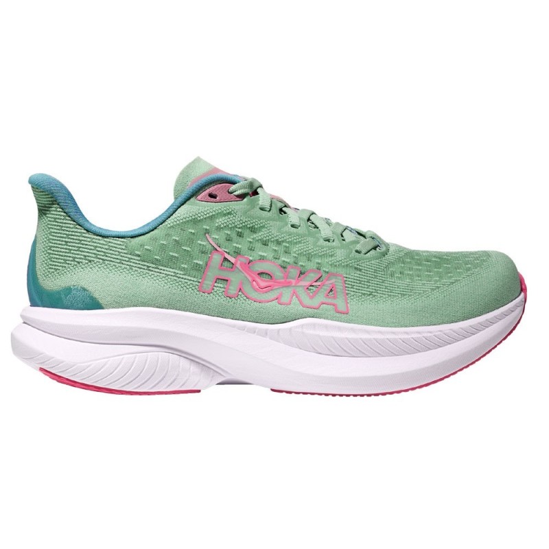 Hoka Mach 6 Femme jadeite / alpine blue