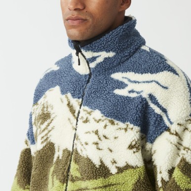 Picture Hafdals Zip Fleece cloudy lanscape