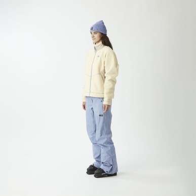 Picture Zelkova Zip Fleece Femme wood ash
