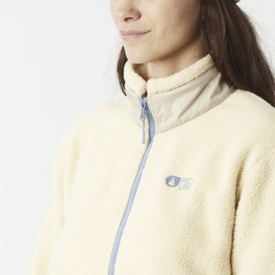 Picture Zelkova Zip Fleece Femme wood ash