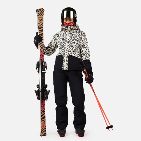 Rossignol Rochrun Allover Jacket Femme nature wild leopard print