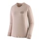 Patagonia L/S Cap Cool Merino Blend Graphic Tee Femme shroom taupe Patagonia L/S Cap Cool Merino Blend Graphic Tee Femme shroom taupe