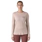 Patagonia L/S Cap Cool Merino Blend Graphic Tee Femme shroom taupe Patagonia L/S Cap Cool Merino Blend Graphic Tee Femme shroom taupe