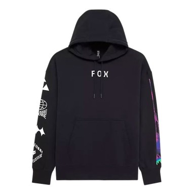 Fox Image Cosmo Oversize Fleece Pullover black