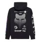 Fox Image Cosmo Oversize Fleece Pullover black