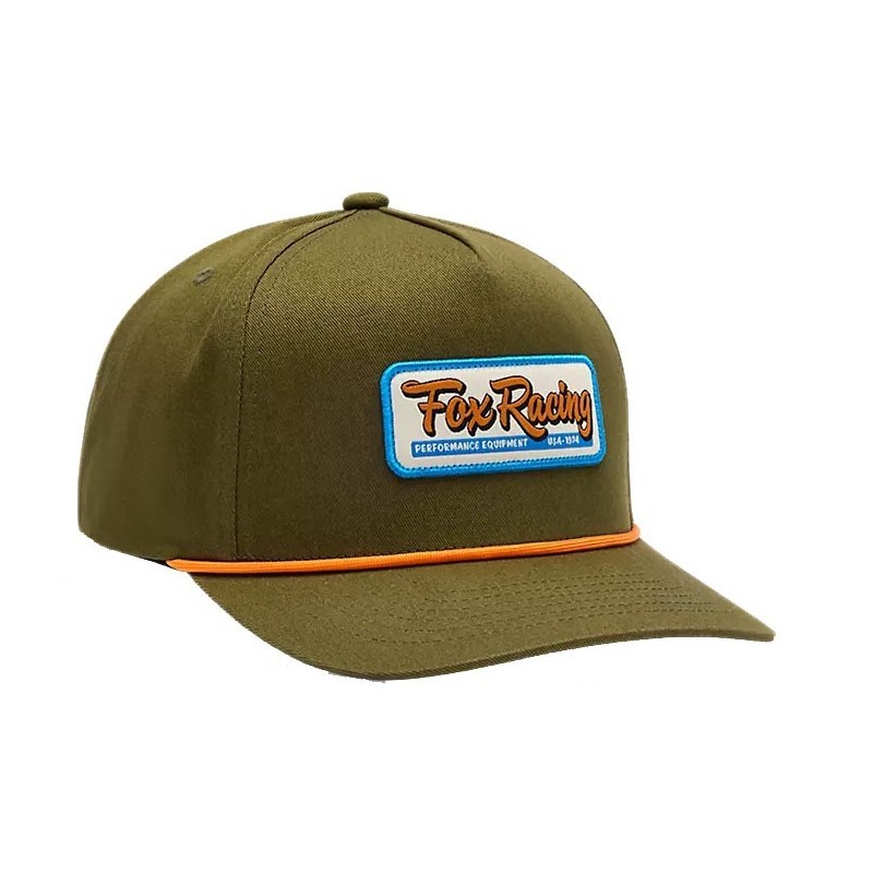 Fox Image Equipped Snapback Hat olive green Fox Image Equipped Snapback Hat olive green