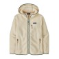 Patagonia Retro Pile Hoody Femme natural / ellwood green Patagonia Retro Pile Hoody Femme natural / ellwood green
