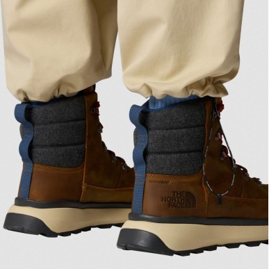 The North Face Bergen Leather WP timber tan / tnf red