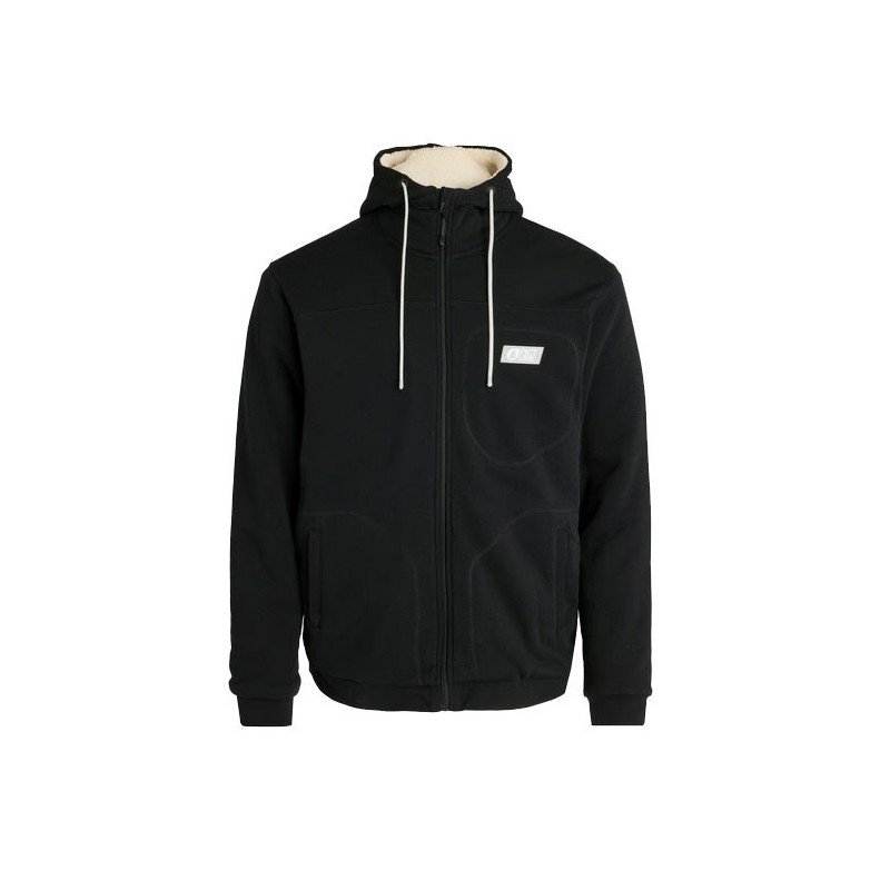 Picture Basement Plush Zip Hoodie black