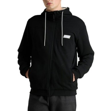 Picture Basement Plush Zip Hoodie black