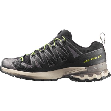 Salomon XA PRO 3D V9 black / dark gull gray / acid lime