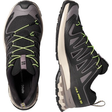 Salomon XA PRO 3D V9 black / dark gull gray / acid lime