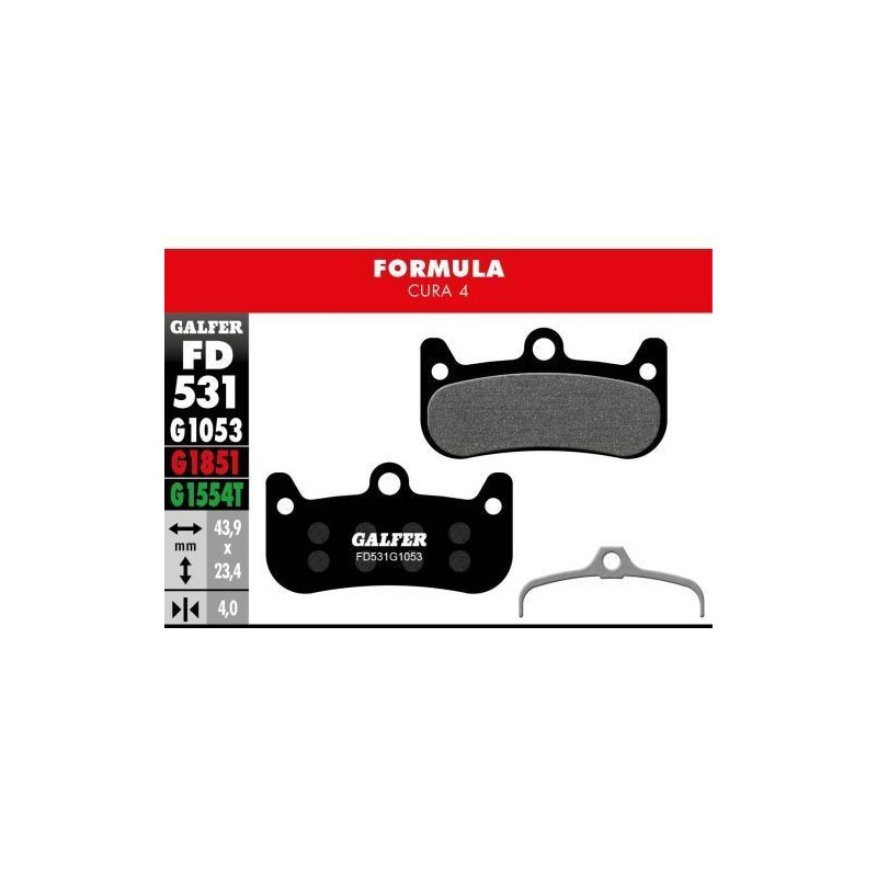 Plaquettes Galfer Formula Cura Red