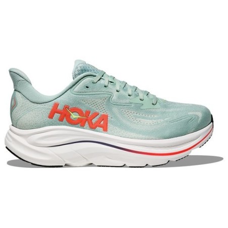 Hoka Clifton 10 sage / neon flame