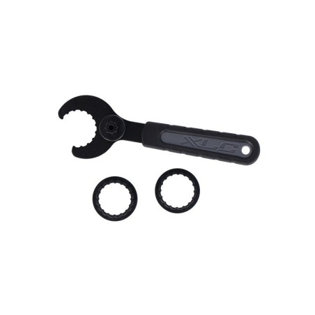 XLC TO-S90 CLÉ POUR AXE DE PÉDALIER SHIMANO HOLLOWTECH II TRUVATIV GXP FSA (ADAPTATEURS INCLUS)