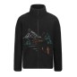 Picture Hafdals Emb Zip Fleece black