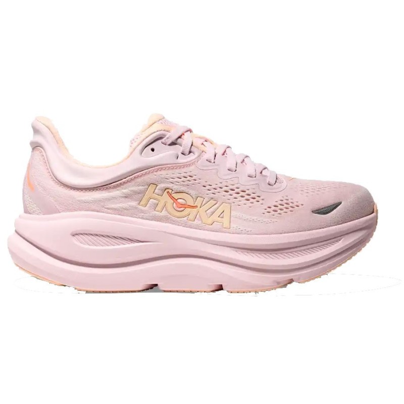 Hoka Bondi 9 femme lilac cream tangerine glow Hoka Bondi 9 femme lilac cream tangerine glow