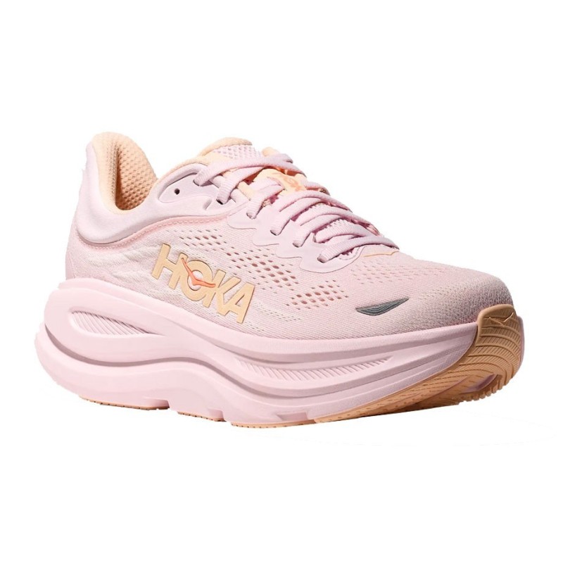 Hoka Bondi 9 femme  lilac cream tangerine glow