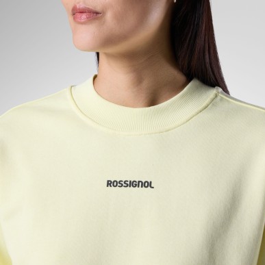 Rossignol Logo CN Sweatshirt Femme wax yellow
