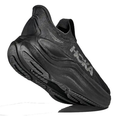 Hoka Skyward Laceless black / black