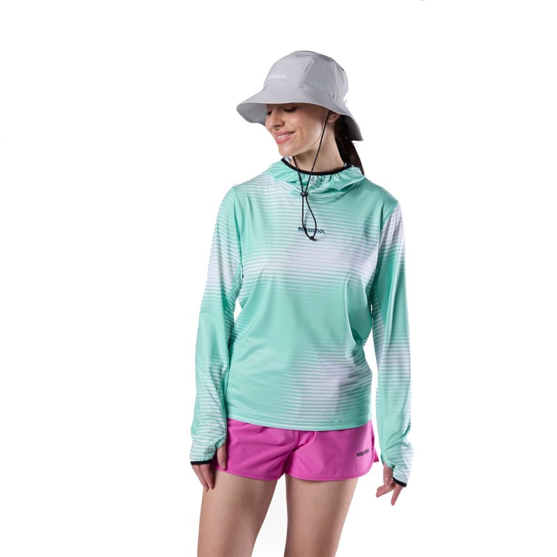 Rossignol Westweg Sun Hoodie Femme white line fogg Rossignol Westweg Sun Hoodie Femme white line fogg