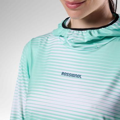 Rossignol Westweg Sun Hoodie Femme white line fogg