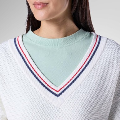 Rossignol Knitted V Neck Femme white