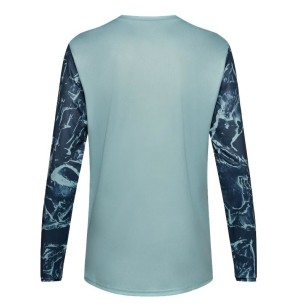 Maillot FOX Ranger LS Image Print artic blue