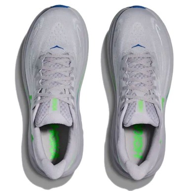 Hoka Clifton 10 ash grey / neon green