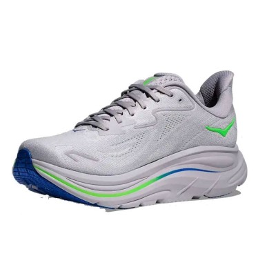 Hoka Clifton 10 ash grey / neon green