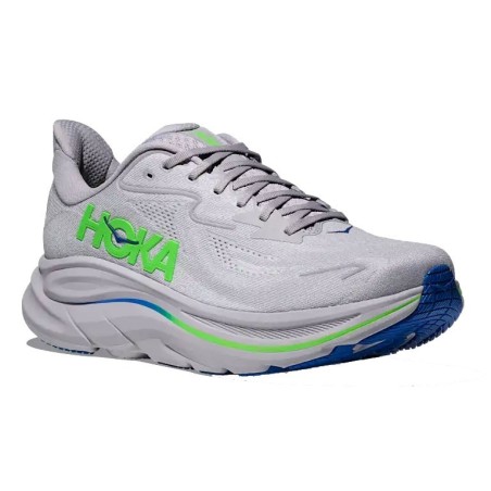 Hoka Clifton 10 ash grey / neon green