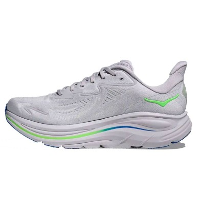 Hoka Clifton 10 ash grey / neon green