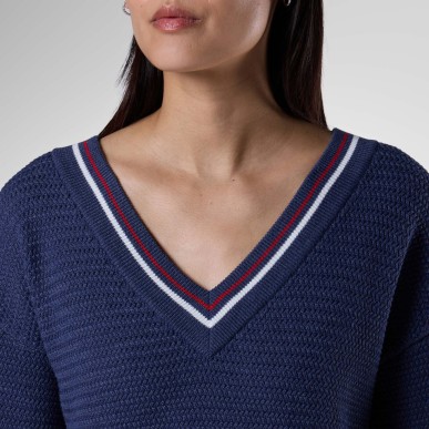 Rossignol Knitted V Neck Femme dark navy