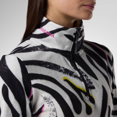 Rossignol Quarter Zip Polar Fleece Femme savage black