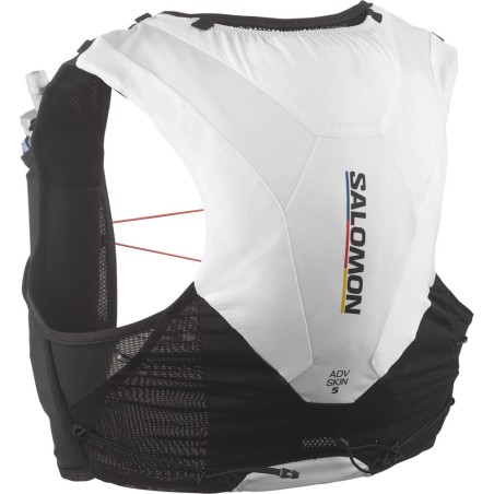 Salomon ADV Skin 5 Race Flag Set With Flasks white / nautical blue / fiery red