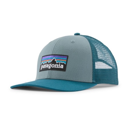 Patagonia P-6 Logo Trucker Hat blue sage