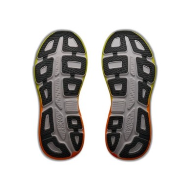 Hoka Bondi 9 white / neon tangerine
