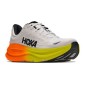 Hoka Bondi 9 white / neon tangerine