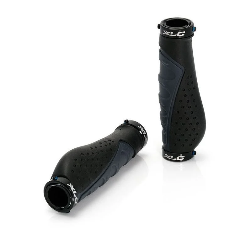 XLC GR-S07 JEU DE POIGNÉES ERGONOMIQUES 140MM NOIR/GRIS Black/Grey