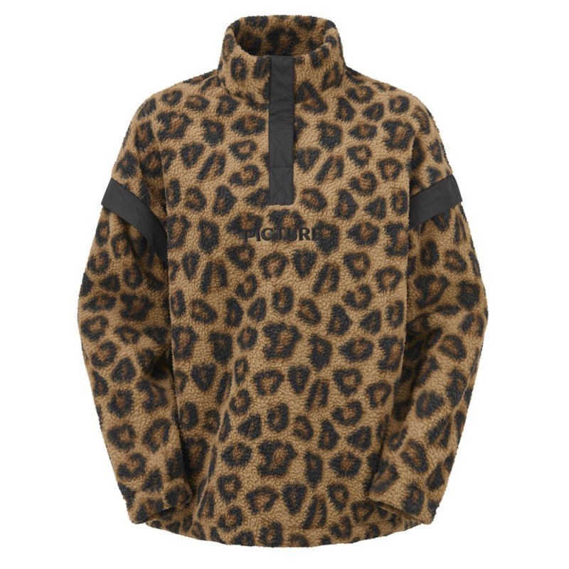 Picture Velora Printed 1/4 Zip Femme wild spot print