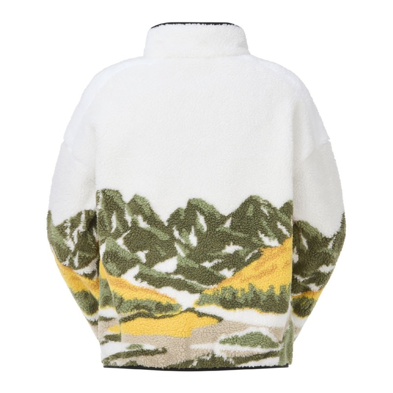 Picture Hafdals Emb Zip Fleece grape leaf