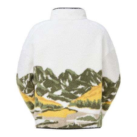 Picture Hafdals Emb Zip Fleece grape leaf